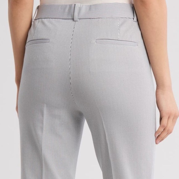 Seersucker Straight Leg Pants with Tailored Fit - Picture 2 of 5